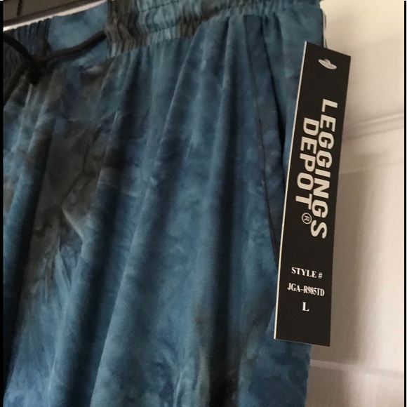 NWT Leggings Depot Tie Dye Joggers Size Large - Picture 3 of 6